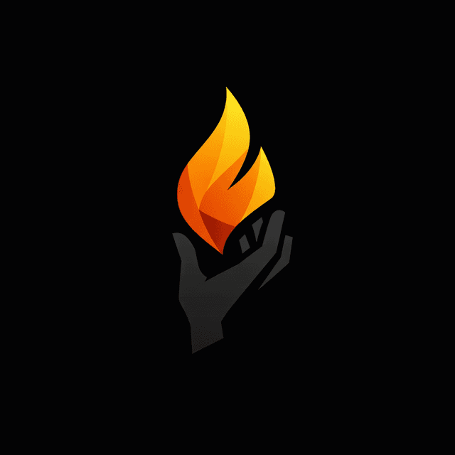 Stolen Fire — a hand holding a flame